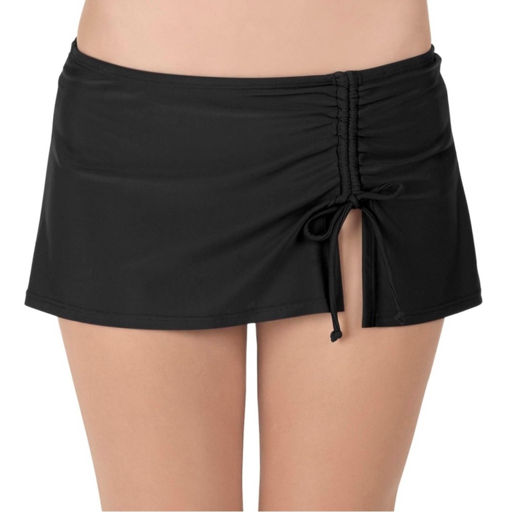 New with Tags Carole Hickman Black Swim skirt shorts UPF 50